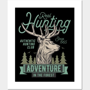 deer head real hunting Posters and Art